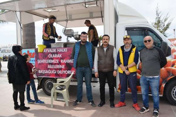 Ayvalık Halkı'ndan şehitler için lokma hayrı