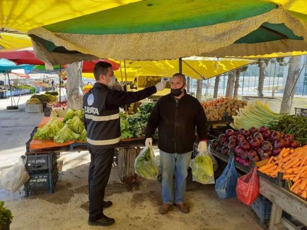Türkeli'deki pazar yerinde önlemler artırıldı