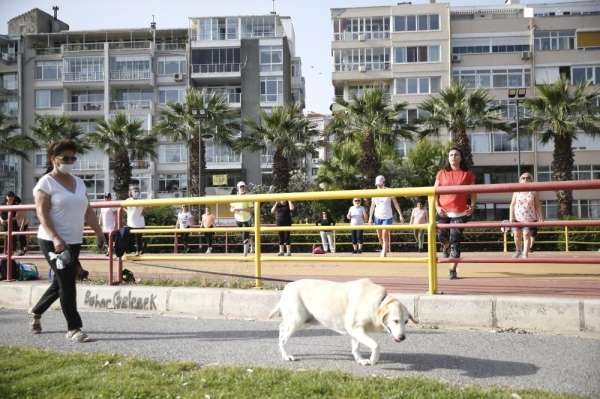Konak'ta spor açık havaya taşındı