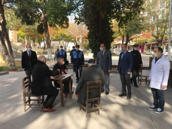 Merzifon'da korona denetimi devam ediyor 