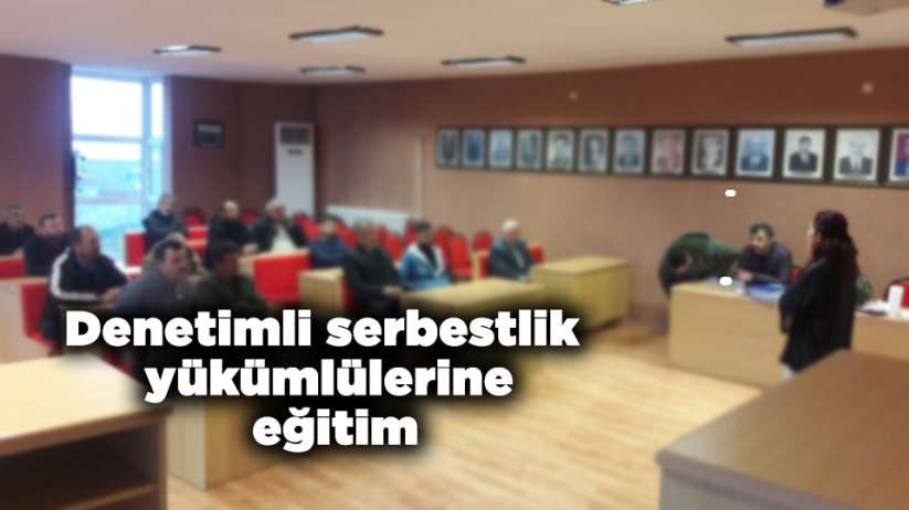 Denetimli serbestlik yükümlülerine basınçlı sulama sistemleri eğitimi