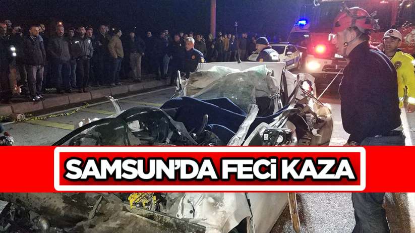 Samsun'da otomobil TIR'ın altına girdi: 1 ölü