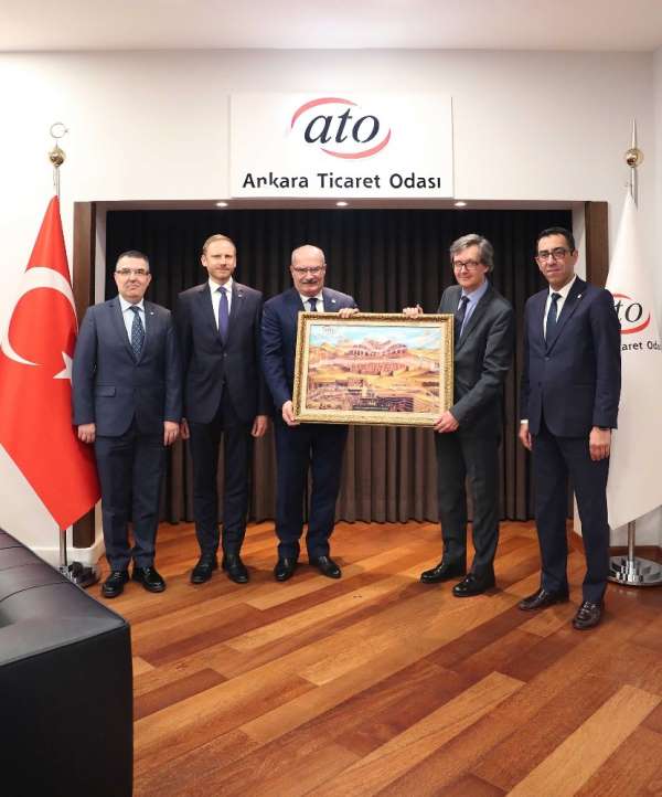 Avusturya Büyükelçisi Wimmer’dan ATO Başkanı Baran’a ziyaret 