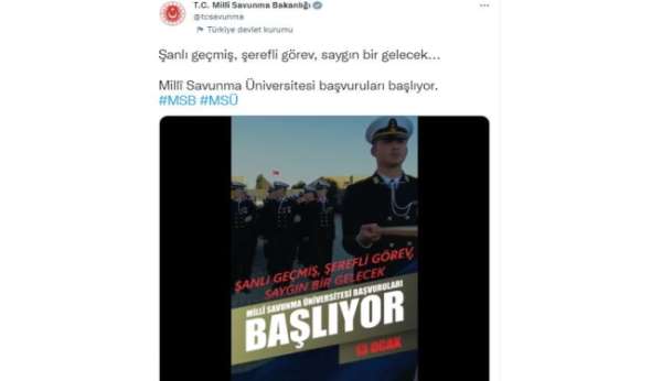 Milli Savunma Üniversitesi başvuruları başlıyor