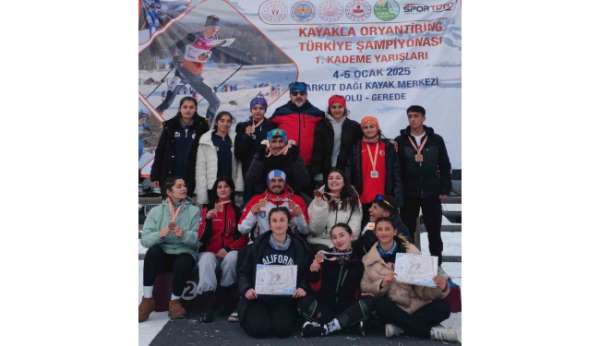 Vanlı sporcular kayakla oryantiringde 14 madalya kazandı