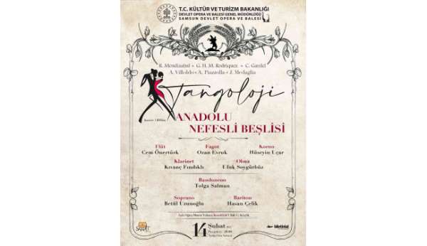'Anadolu Nefesli Beşlisi' Tangoloji konseri ile SAMDOB sahnesinde