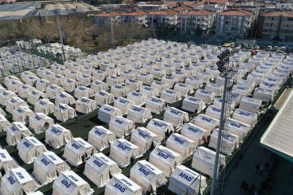 Şehitkamil'deki 9 çadır kentte 17 bin kişi barınıyor