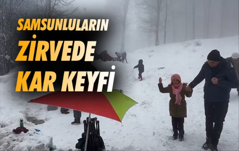 Samsunluların zirvede kar keyfi