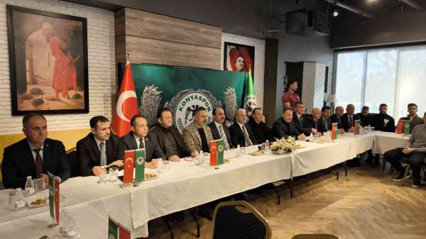Konya protokolünden Konyaspor'a destek ziyareti