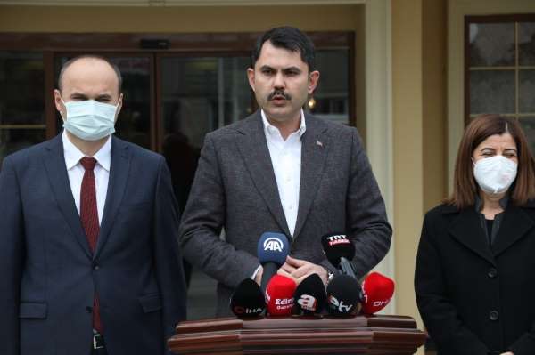 Bakan Kurum: '50 milyon liralık bedelli proje ile Edirne'ye millet bahçesi kazandıracağız' 