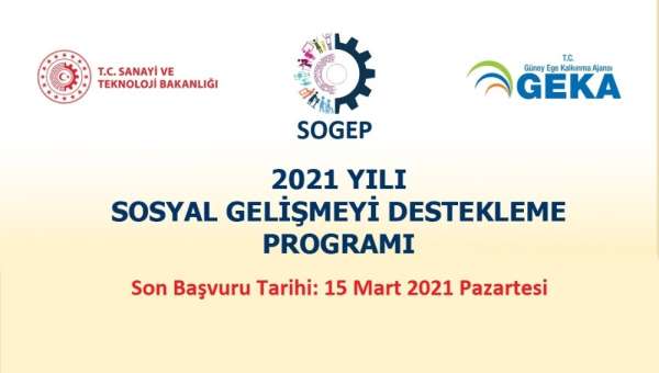 GEKA, Sosyal Gelişmeyi Destekleme Programı için 15 Mart'a kadar proje önerileri bekliyor 