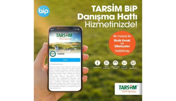 TARSİM BİP Danışma Hattı üretici ve yetiştiricinin hizmetinde 