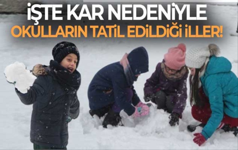 Samsun'da bugün okullar tatil mi? 10 Mart kar tatili olan İller hangileri!