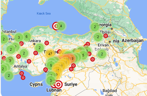 Karadeniz'de Samsun açıklarında 4 büyüklüğünde deprem