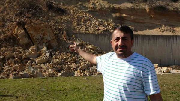 Heyelandan saniyeler ile kurtulan vatandaş: 'Burada her yıl 1-2 kere aynı olay oluyor'