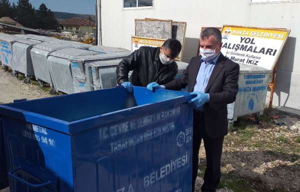 Havza Belediyesi'ne 100 çöp konteyneri
