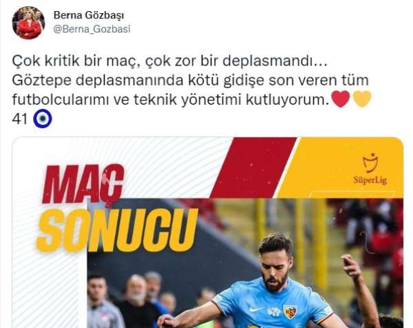 Kayserispor'da galibiyet sevinci