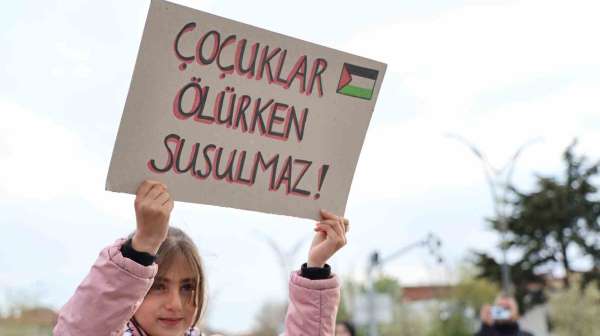 Kırşehir'de İsrail'in Filistin saldırıları protesto edildi