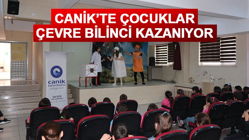 Canik'te çocuklar tiyatro ile çevre bilinci kazanıyor