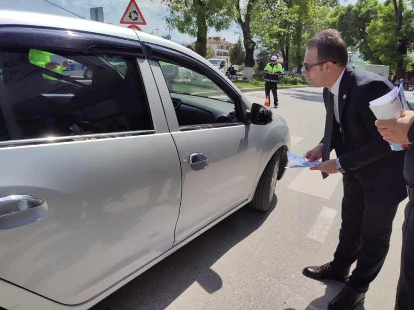 Samsun'da Kaymakam trafik denetimi yaptı