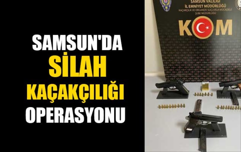 Samsun'da silah kaçakçılığı operasyonu: 7 gözaltı
