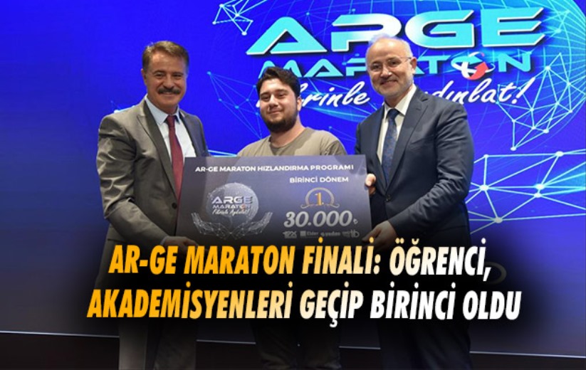 AR-GE Maraton Finali: Öğrenci, akademisyenleri geçip birinci oldu