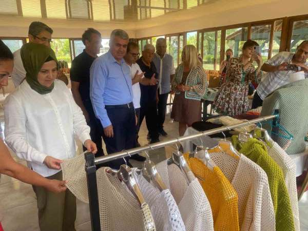 Aksu'da kadınlar el emeği göz nuru ürünlerini sergiledi