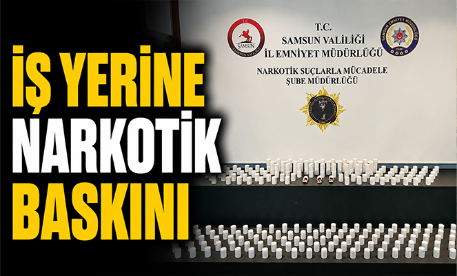 İş yerine narkotik baskını: 11 bin 650 sentetik ecza ele geçirildi