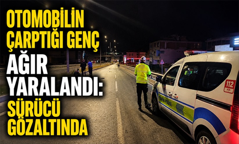 Bafra'da otomobilin çarptığı genç ağır yaralandı: Sürücü gözaltında