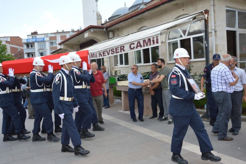 Samsun'da Kıbrıs gazisine son görev