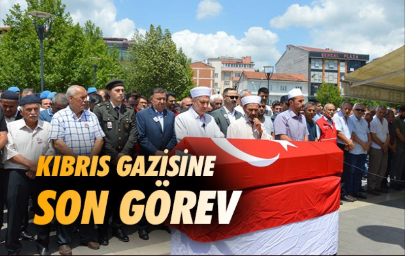 Samsun'da Kıbrıs gazisine son görev