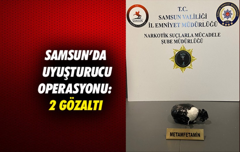 Samsun'da uyuşturucu operasyonu: 2 gözaltı