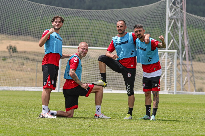 Samsunspor'da taktik antrenmanı