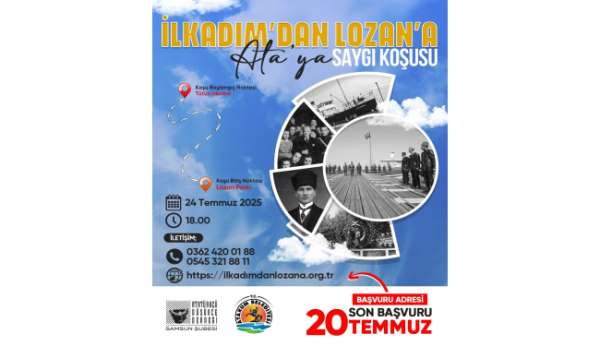 İlkadım'dan Lozan'a Ata'ya saygı koşusu