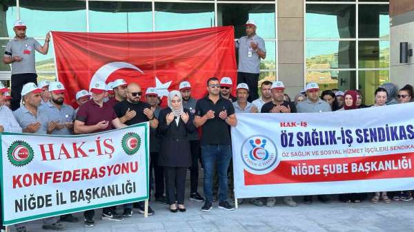 Niğde'de HAK-İŞ'ten şehitler için anma programı