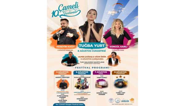 Çameli 10. Kültür, Turizm, Tarım ve Doğa Sporları Festivaline sayılı günler kaldı