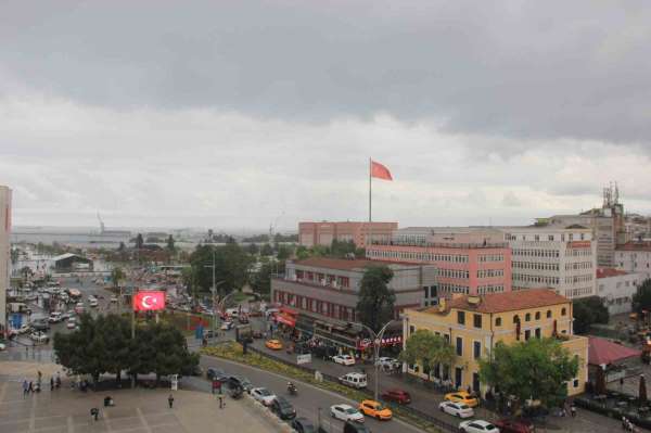 Samsun'u serinleten yağmur
