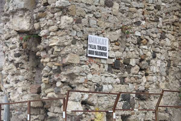 Sinop'un tarihi kale surlarında restorasyon başlıyor