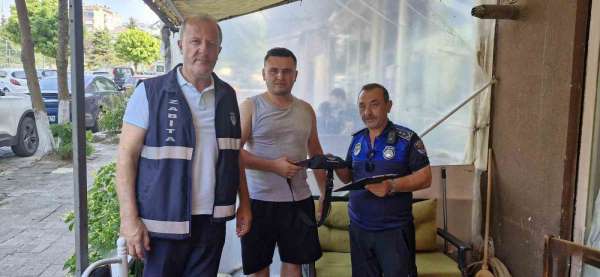 Zabıta ekiplerinden örnek davranış