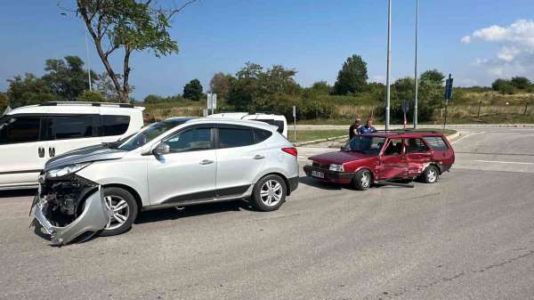 Samsun'da kavşakta kaza: 1 yaralı