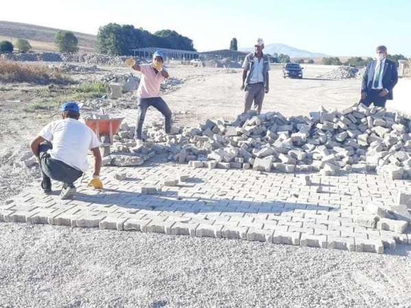 Altıntaş canlı hayvan pazarı çevre düzenleme çalışmaları 