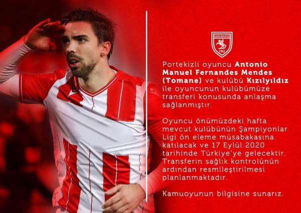 Samsunspor'a Şampiyonlar Ligi'nden golcü 
