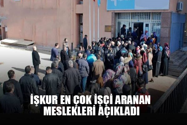 İŞKUR en çok işçi arayan meslek gruplarını açıkladı