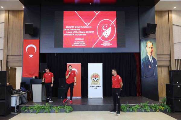 Merkezefendi'de futbolun yeni sezon kuralları konuşuldu