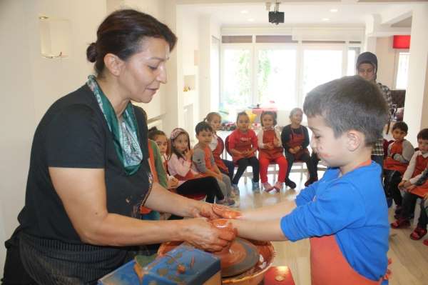Geleceğin çömlek ustaları marifetlerini gösterdi