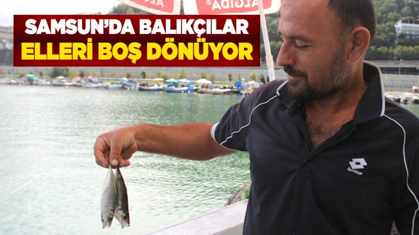 Samsun'da balıkçılar elleri boş dönüyor