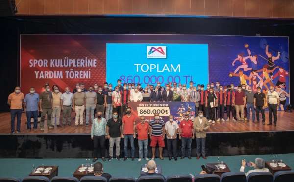 Mersin Büyükşehir Belediyesi 160 amatör spor kulübüne 860 bin TL nakdi yardım ya