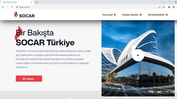 SOCAR Türkiye'nin web sitesi yenilendi