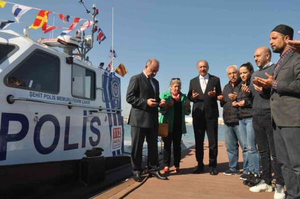 Yalova'da polis teknesine 'Şehit Polis Memuru Fehim Çakır' ismi verildi