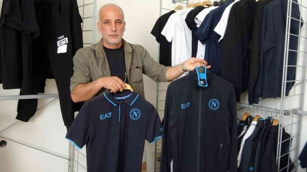 İtalya'nın futbol devi Napoli'nin store mağazasındaki ürünler Yozgat'ta üretiliyor